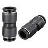 sourcing map Plastic Straight Union Push to Connect Tube Fitting