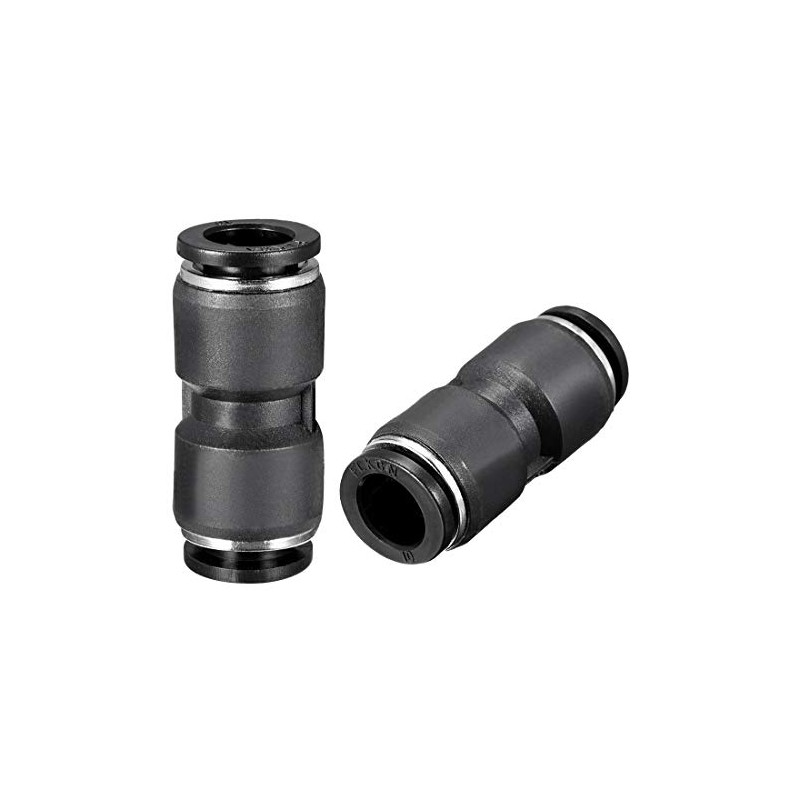 sourcing map Plastic Straight Union Push to Connect Tube Fitting