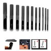 BE-TOOL 11 Piece Leather Hole Punch Set Leather Punch Punch