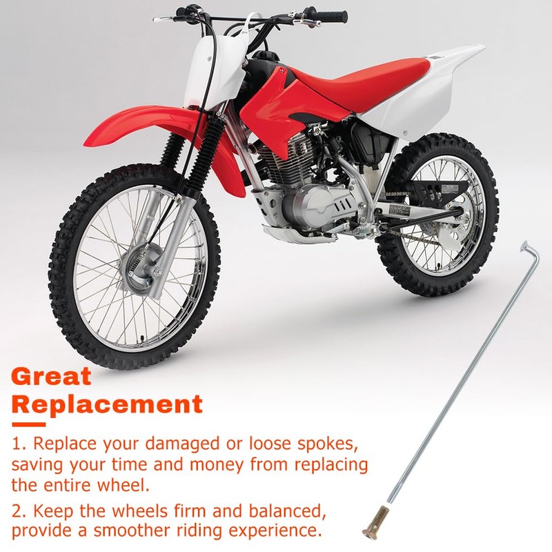 Motoparty Rear Wheel Spoke for Honda XR100R CRF100F Replacement for