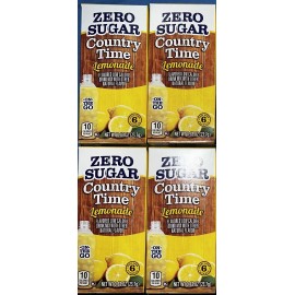Country Time 4 Boxes Country Time Lemonade - On the Go - Zero Sugar Drink Mix (24 packets)