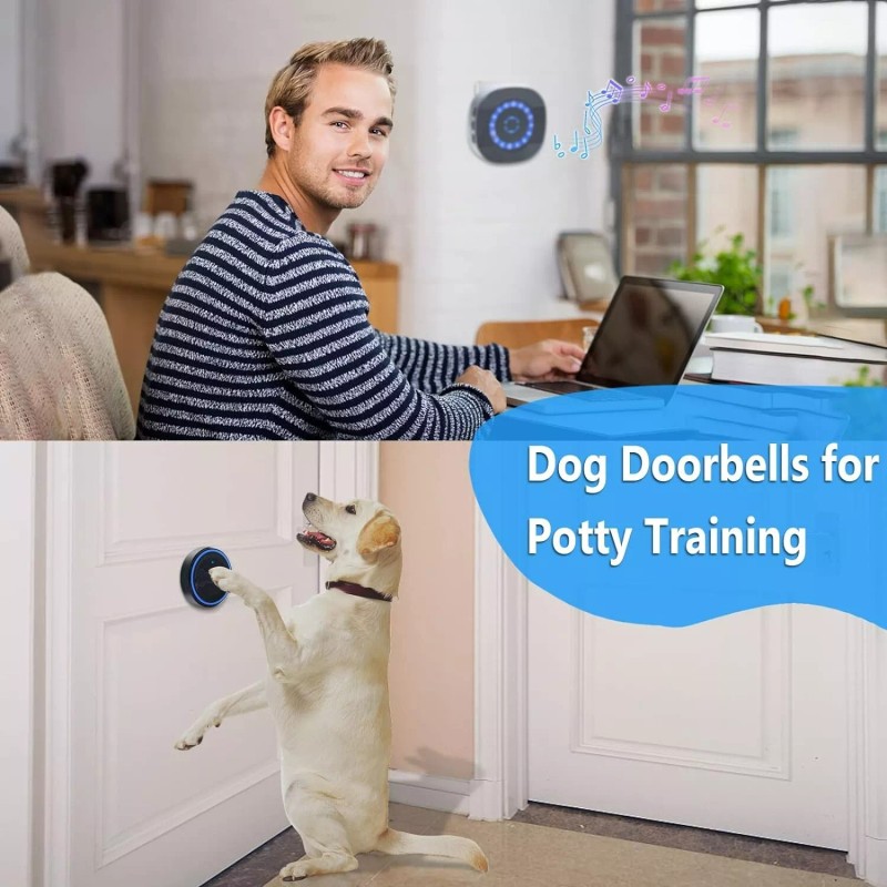 Chunhee Smart Wireless Dog Doorbell with extra large push buttons