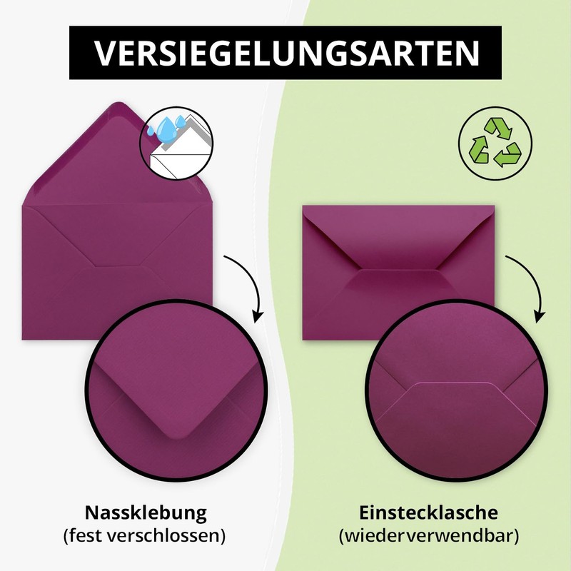 Neuser FarbenFroh Envelopes C6 162 x 114 mm Wet Adhesion
