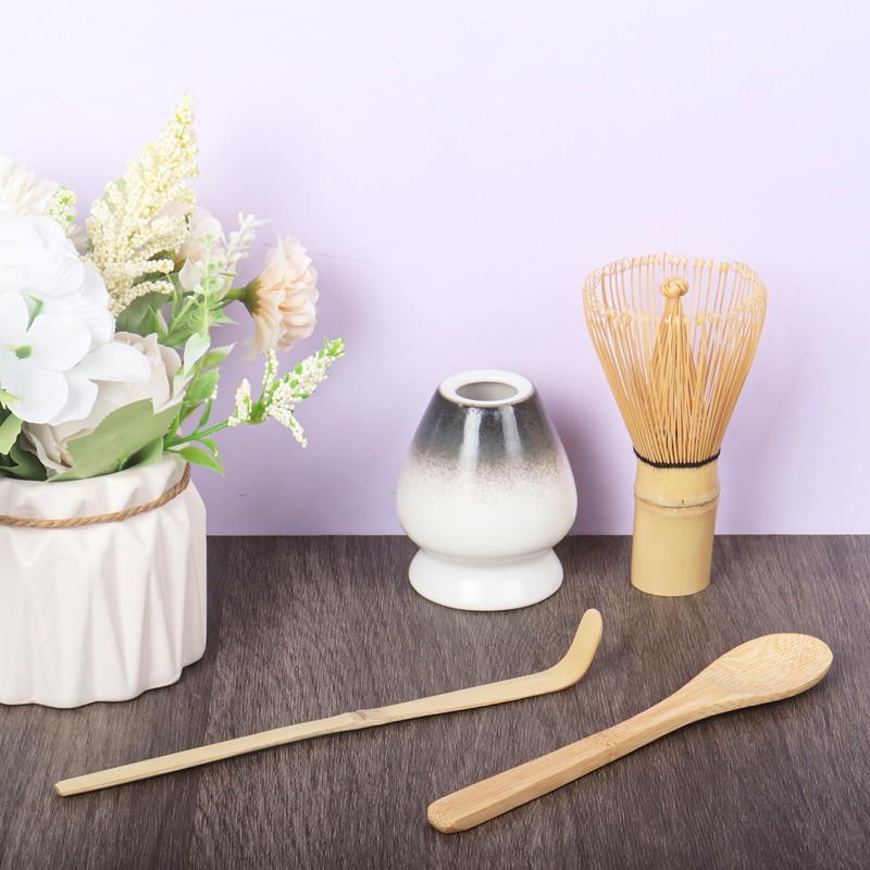 Matcha Tea Set with Whisk and Spoon, Matcha Whisk Kit