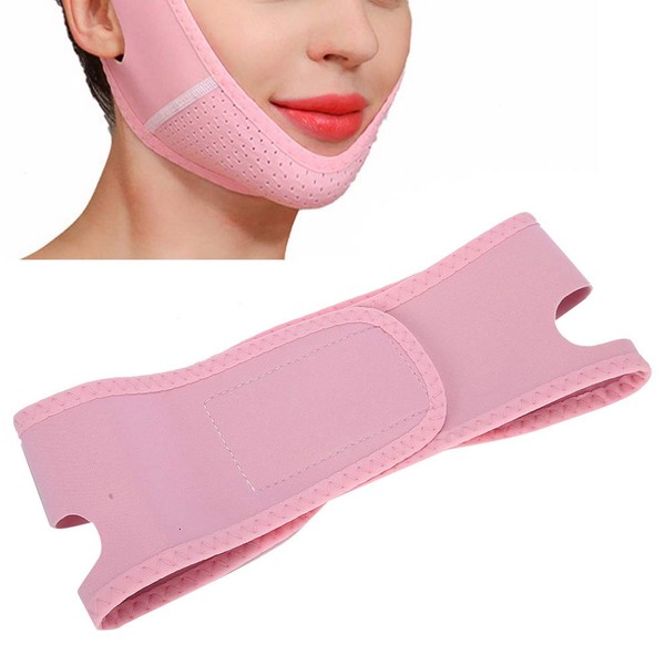 V-Linien Gesichtsstraffungs Hebegurt, wiederverwendbarer, einstellbarer, atmungsaktiver, elastischer Gesichtsform-Schlankheitsverband, Kinnlifting-Straffung