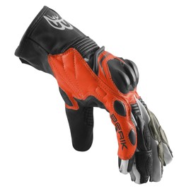 Berik Nador Motorcycle Gloves, Black/Neon Red/Green, 3XL
