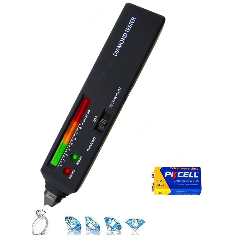 Diamond Tester Professional with UV Light, Jewelry Gem Tester Pen，Portable