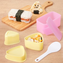 Faweskiy Onigiri Mold, 3 Pack Rice Ball Spam Musubi Mold Maker Kit, Classic Triangle Rice Ball Musubi Maker Press for Lunch Bento Home