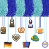 60 Pcs Oktoberfest Decorations Oktoberfest Bead Necklaces Costumes Accessories with
