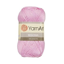 10 Skein (Pack) Total 8.8 Oz. Yarnart Begonia, 100% Mercerized Cotton, Each 1.76 Oz (50g) / 185 Yrds (169m), Fine Sport: 2, Pink - 0319