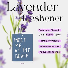 ZFQ Cute Preppy Beach Car Air Freshener, Pink and Blue Coastal Seashell Starfish Beachy Air Freshener Hanging 3 Pcs for Cars Closet Drawer or Books, Girly Beach Car Accessories Mirror Decor for Women