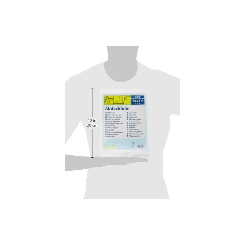 Color Expert 96902010 Thin Protective Work Tarpaulin 4 m x