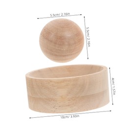 BESPORTBLE Wooden Dumpling Maker Mold with Manual Dough Press for Uniform Dumpling Wrappers 2-in-1 Kitchen Tool for Handmade Ravioli Pastry and Wonton Skin Mold