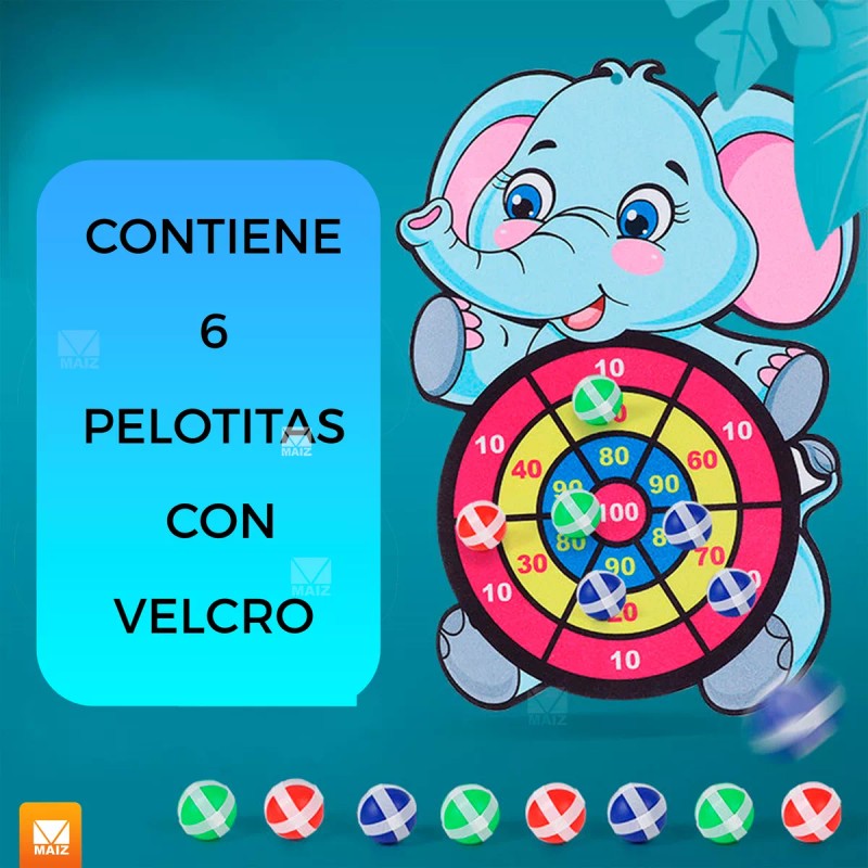 Maíz Juego Tablero Tiro Al Blanco Diana Niños Infantil Elefante