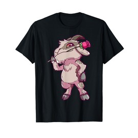 Cartoon Goat With A Flower Cute Character For Kids T-Shirt