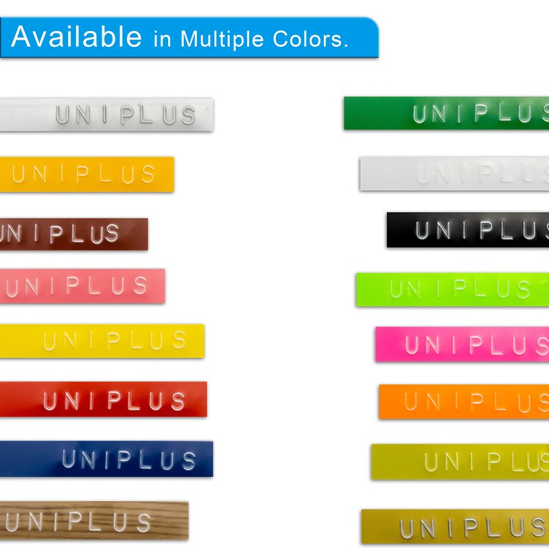 UniPlus Compatible Dymo Embossing Tape Replacement for Dymo Omega Tape