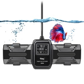 hygger Aquarium Heater, 500W 800W 1000W Submersible Fish Tank Heater with LED Digital Display Over-Temperature Protection and Automatic Power-Off, for Saltwater and Freshwater Tank up to 240 Gallon