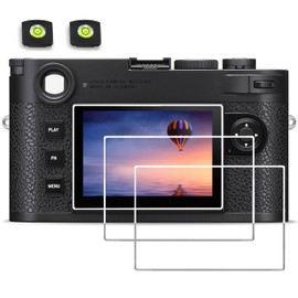 debous Glass Screen Protector Compatible for Leica M11 Camera, Tempered Glass Clera Hard Protective Film Shield Cover (3pcs)+ 2pcs Hot Show Level Cover