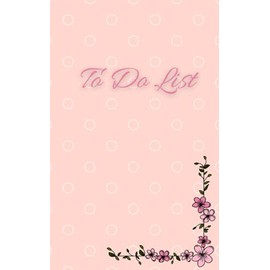 TO DO LIST: jotter notebook for women, jotter pad, to do list pad, for work, planning memo pads, planner checklist organizing, easy to read daily to ... pad pink, floral jotter pad, 100 sheets