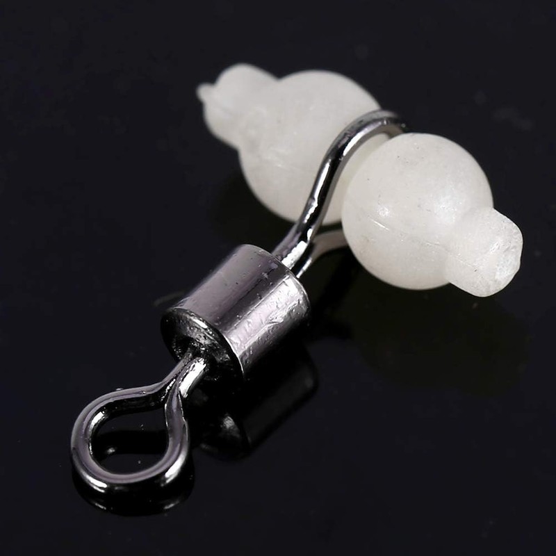 Agatige 30 Pieces Fishing Swivels 3 Way Glow in the