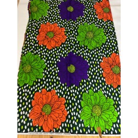 Purple African Fabric - Ankara - 100% Cotton Fabric  - Per Yard