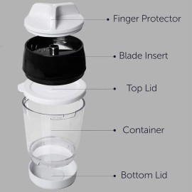 Unbranded Spiral Slicer Spiralizer Vegetable Cutter Zucchini Pasta Noodle Spaghetti Maker - Black with container