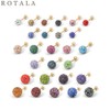 ROTALA 14K Cubic Mirroball Piercing 1ea, Ball Size#$%Color#$%Bar Length:8mm-1.White-8 Bar