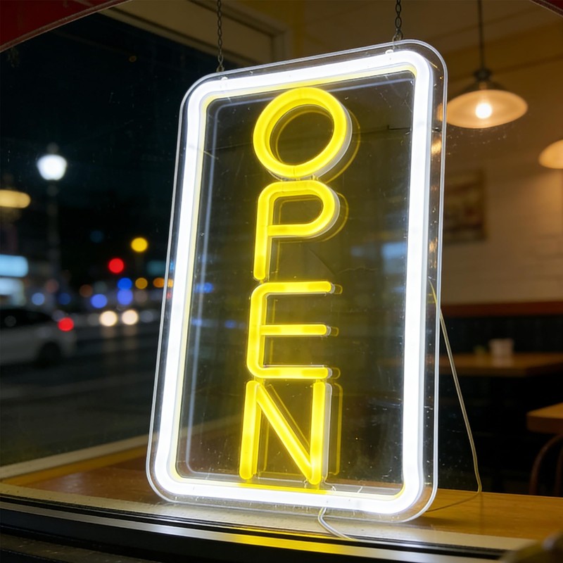 Open Signs for Business,Neon Open Sign Led,16.5"x 9",with Open/Closed Bussiness