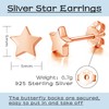 Deyanse Silver Stud Earrings for Women Girl, 925 Sterling Silver