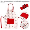 Children Kids Cooking Baking Painting Apron Chefs Kitchen Red Strawberry