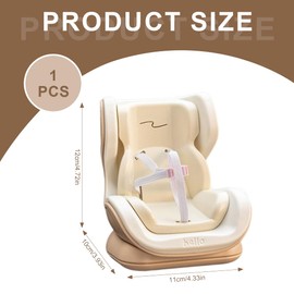 EIHI 1 Stück Auto Puppen Sicherheitssitz, Charakter Autositz für Puppen, Sicherheitssitz für den Auto Innenraum, zur Präsentation von 10–17cm