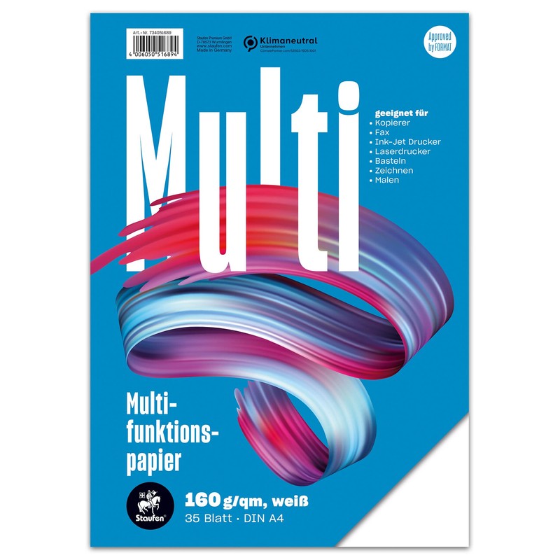 Staufen Style Multifunction Paper DIN A4 160 g/m² White -