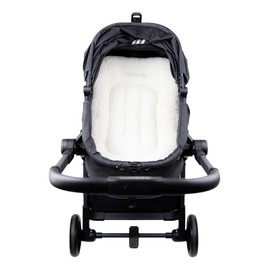 Easy Wash Dog Stroller Mat, Durable Orthopedic Pet Stroller Cushion for Dogs & Cats, Ergonomic Pad for Pet Cart, Ideal Accessories & Pads for Comfortable Rides (Milk White, XS)