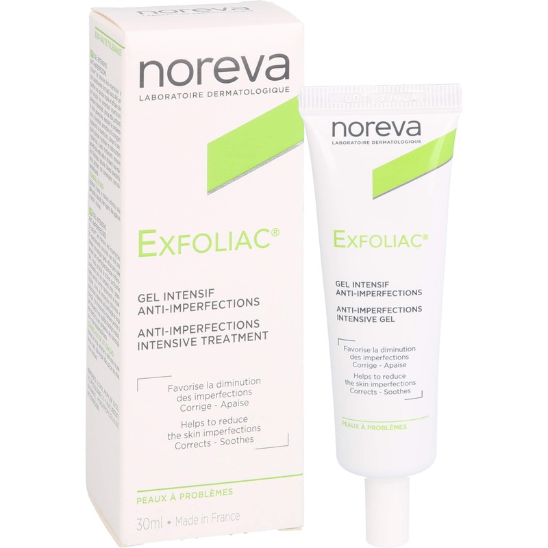 noreva EXFOLIAC Gel Intensif Anti-Imperfections, 30 ml Gel