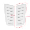 2pcs Motorhaubenablüftung, Universal Car Air Einlasshaubehaube Motorhaube Lüftungslüftung ABS Plastik