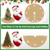 HEKOBAG Christmas Tree Skirt Round 100cm Christmas Tree Mat Brown