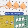 QZONELIFE 100pcs Peg Hook Stoppers, Round EVA Foam Slatwall Hooks
