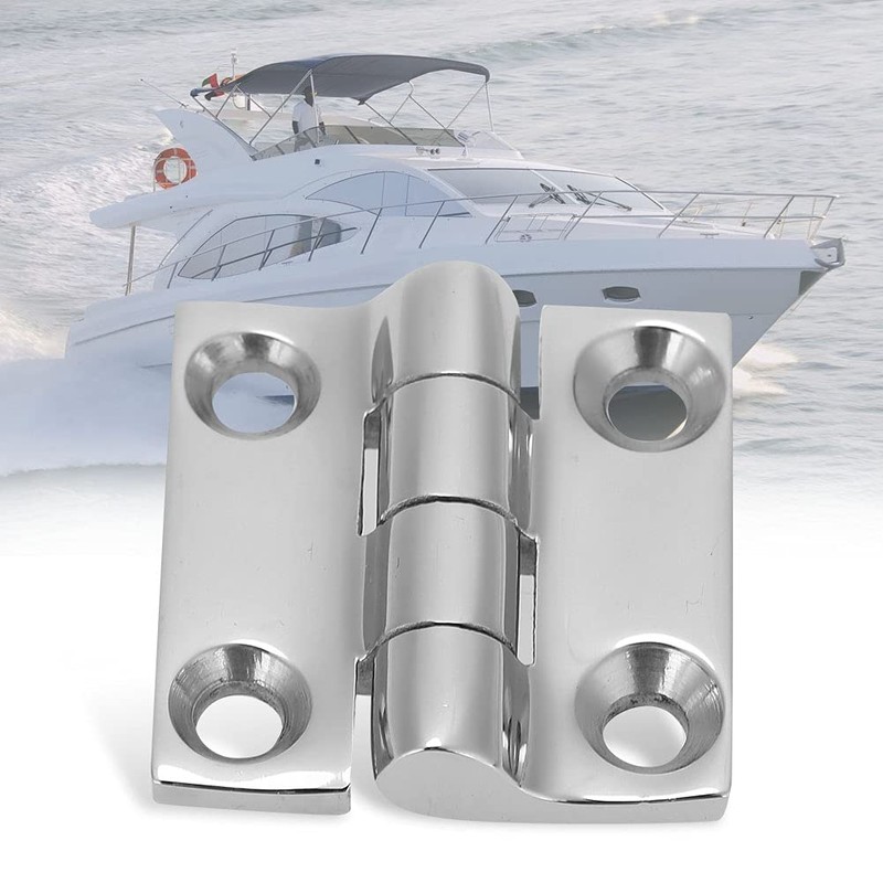 Alomejor Four Hole Boat Hinge 316 Grade Stainless Steel Square