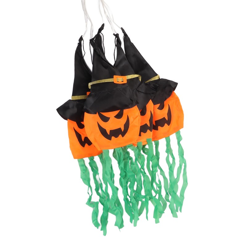 Pumpkin String Lights Clear Pattern Spooky Ambience Battery Powered LED