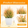 Der Rose 2 Pack Small Fall Fake Plants Mini Artificial