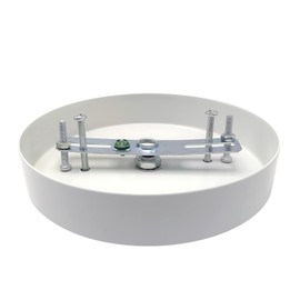 Chandelier Canopy Kit, ECUDIS 5 1/8 Ceiling Lighting Modern Steel Canopy Kit Light Fixture Cover Plate with Hardware for Pendant Lighting Fixtures (White)