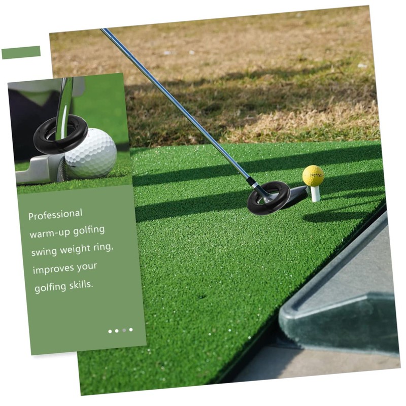 CORHAD 2pcs Golf Weighted Practicing Rings for Swing Training Lightweight