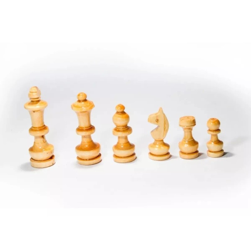 CASTILLO DIDÁCTICO Ajedrez De Madera 40x40cm. 32pzs. Tablero Plegable, Jgo