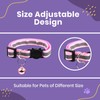 Reflective Cat Collars with Bells- Quick Release Cat Collar- Adjustable