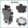GTownWorks 4pcs Wheel Center Caps Compatible with 2000-2004 Corvette C5