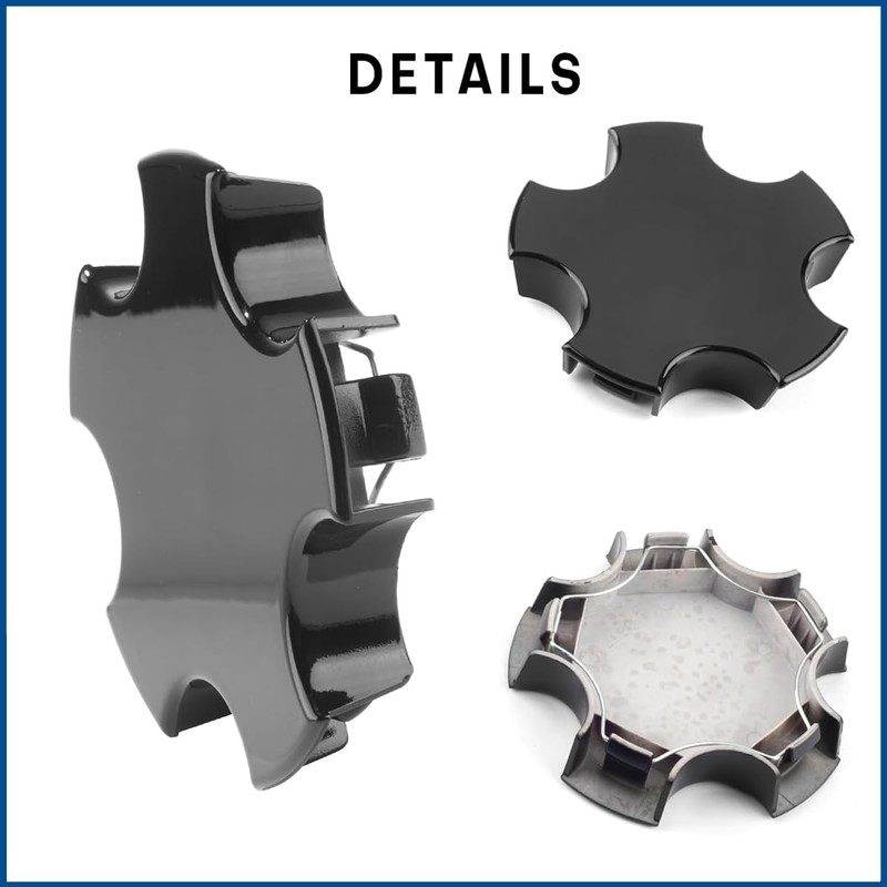GTownWorks 4pcs Wheel Center Caps Compatible with 2000-2004 Corvette C5