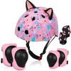 Kids Helmet, Bike Helmets for Kids 8-14 with Knee Pads