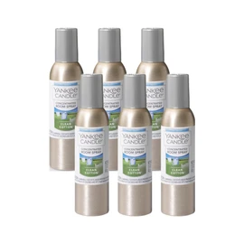 Yankee Candle Concentrated Air Freshener Room Spray, Odor Eliminator for Home, Bathroom, Clean Cotton, 1.5 Oz (Pack of 6)