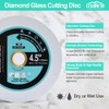 Diamond Glass Cutting Disc - 3pcs 4.5"/115mm Cut Off Wheel