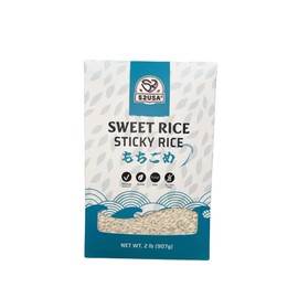 52USA Sweet Sticky Rice, Glutinous Sweet Rice | Gluten Free & GMO-Free Organic Sticky Rice, 2lbs (Pack of 3)